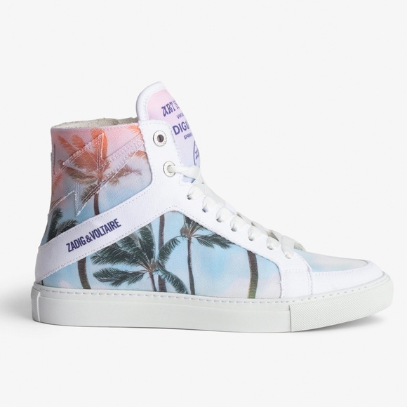 Zadig & Voltaire Shoes - NIB | Zadig & Voltaire | 🌴 Women's High Flash Palm Tree Print High Top Sneakers